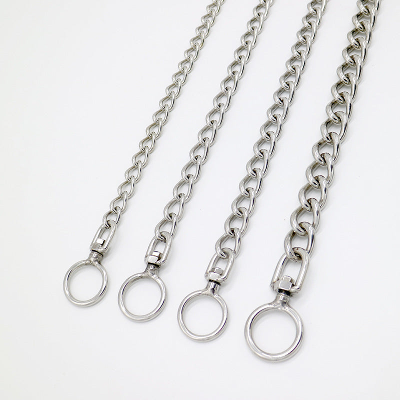 Stainless Steel Dog German Shepherd Rottweiler Golden Retriever Large Control Chain Neck Sleeve
