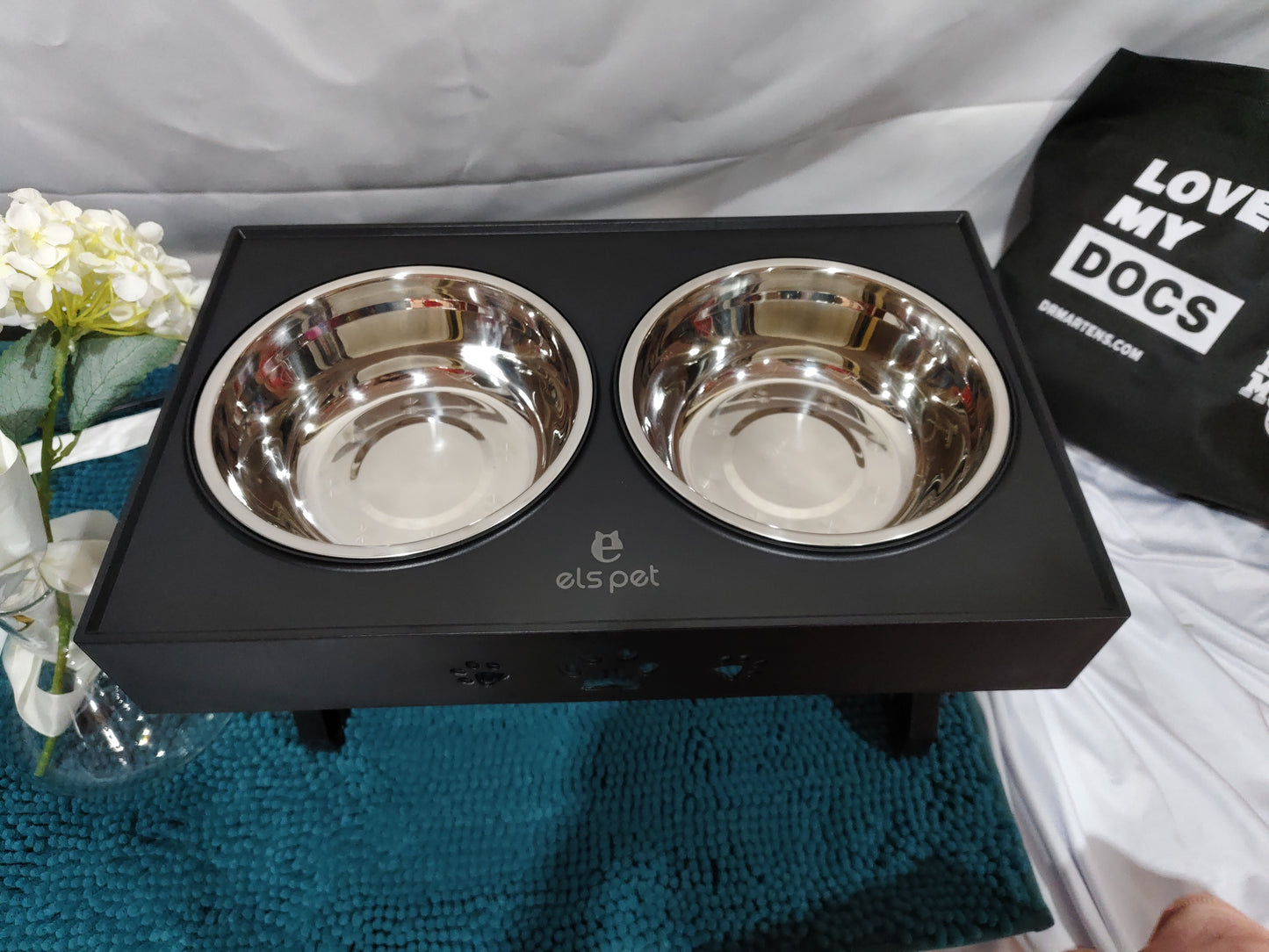 Stainless Steel Abs Adjustable Dog Bowl Pet Food Bowl