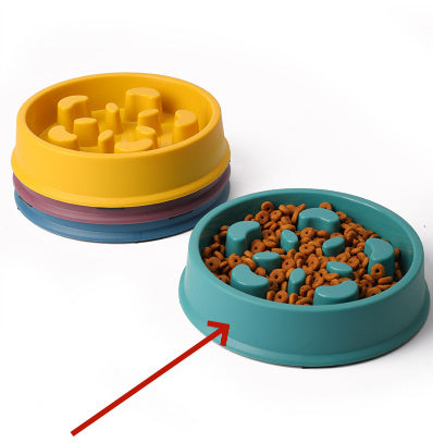 Dog Anti-Chye Pet Bowl Slow Food Bowl Basin