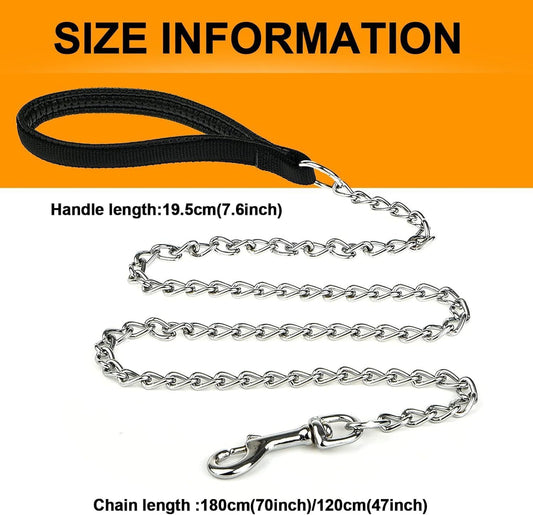 Chew-Proof Steel Leash — Built for Powerful Breeds